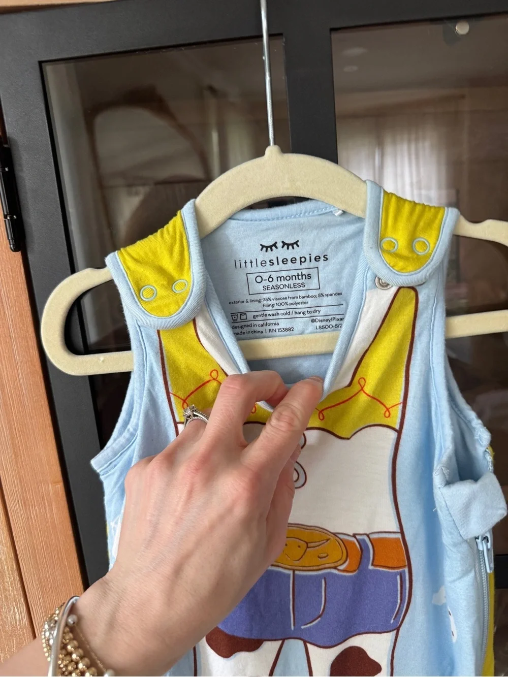 Little Sleepies x Toy Story Jessie sleep sack bamboo baby girl disney pixar